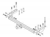 Фаркоп TD 166 для TagAZ Road Partner 2008-2011, Автос, нагрузка 1500/75 кг. БЕЗ подрезки бампера от магазина ФаркопРос